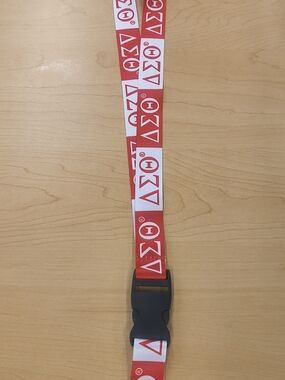 Delta Sorority Logo Lanyard with Side-Release Buckle